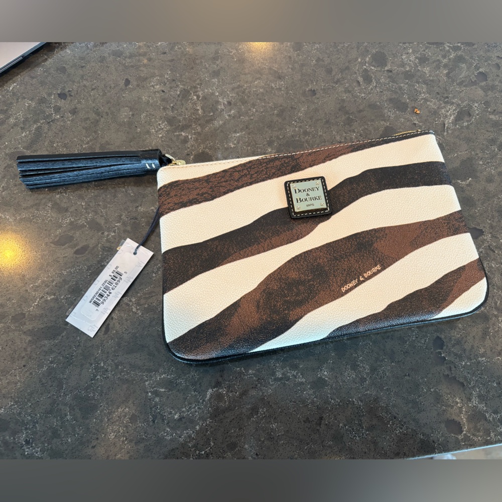 DOONEY & BOURKE LEATHER ZEBRA WRISTLET